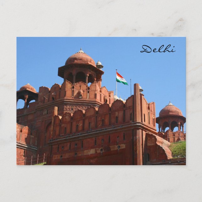 Carte Postale fort rouge de delhi (Devant)