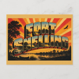 Carte Postale Fort Snelling State Park MN Voyage Artistique Vint