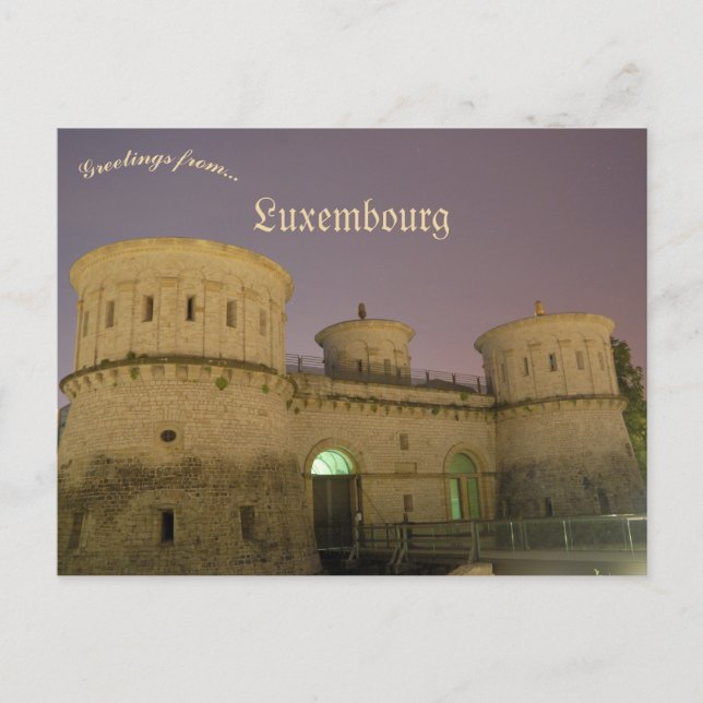 Carte Postale Fort Thüngen Luxembourg (Devant)