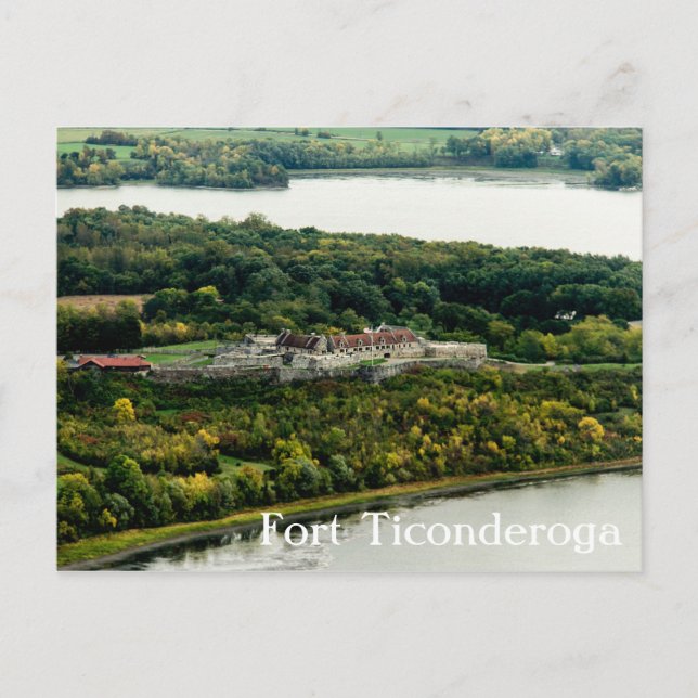 Carte Postale Fort Ticondéroga Lac d'automne Champlain Personnal (Devant)