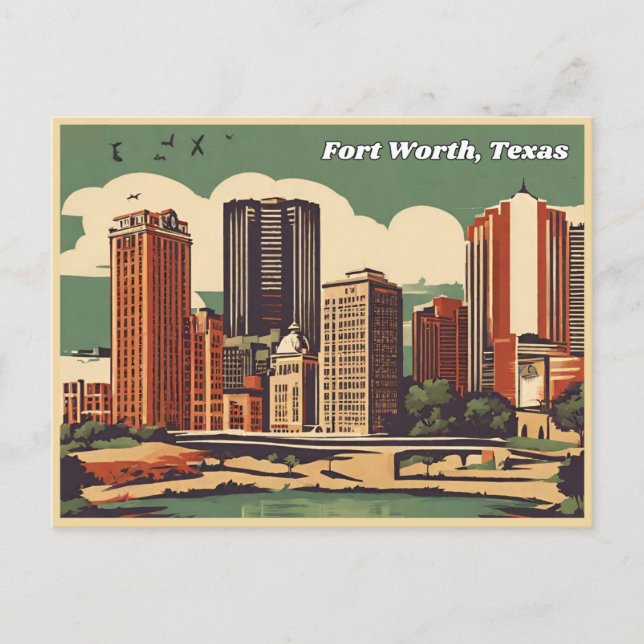 Carte Postale Fort Worth Texas (Devant)