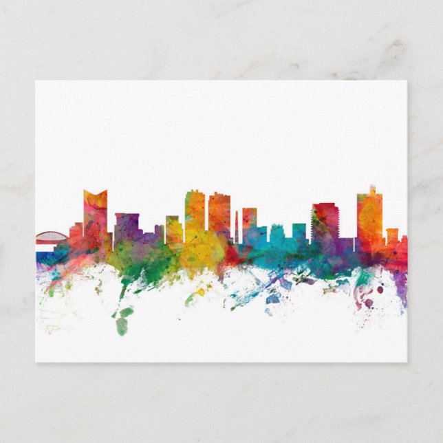 Carte Postale Fort Worth Texas Skyline (Devant)