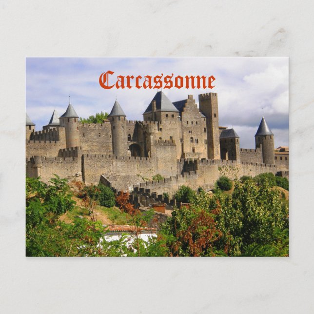 Carte Postale Forteresse de Carcassonne en France (Devant)