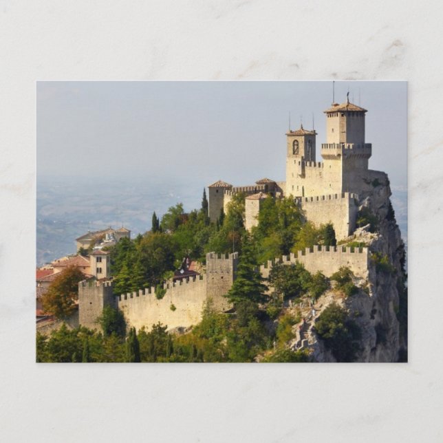 Carte Postale Forteresse de Città di San Marino, Italie (Devant)
