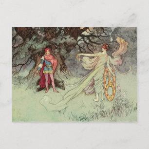 Carte Postale Fortunatus Enchanted Princess Vintage Fairy Tale