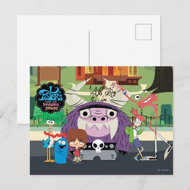 Carte Postale Foster's Home for Imaginary Friends | Arrêt (Devant / Derrière)