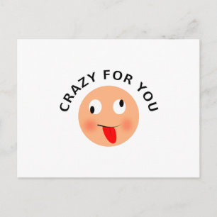 Carte Postale Fou pour toi