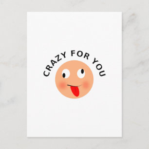 Carte Postale Fou pour toi