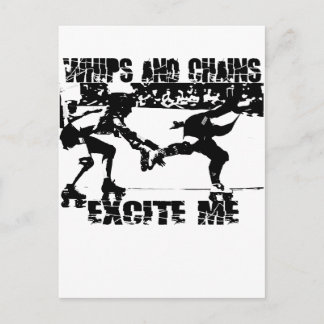 Carte Postale fouets et chaînes m'excite