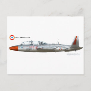 Carte Postale Fouga Magister CM.170