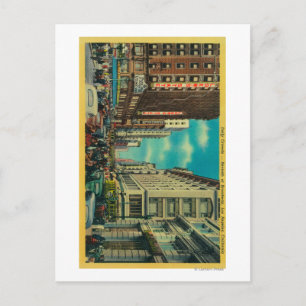 Carte Postale Foules quotidiennes à la septième et à Broadway