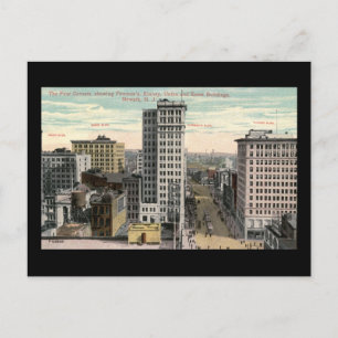 Carte Postale Four Corners, Newark, NJ c1915 Vintage