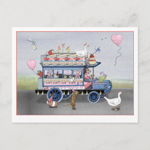 Carte Postale Fourgon de la Saint-Valentin