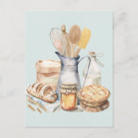 Fournitures de cuisine à l'aquarelle Ustensiles de