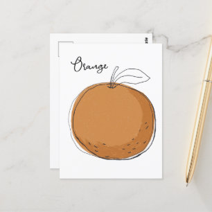 Carte Postale Fourre-tout aux fruits orange