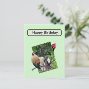 Carte Postale **"Fowl Play : Cachet de poulet en 3D"**