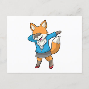 Carte Postale Fox en tant que secrétaire chez Hip hop Dance