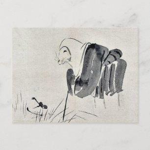 Carte Postale Fox nun Ukiyoe