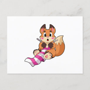 Carte Postale Fox with Scarf