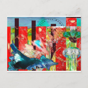 Carte Postale foyer de glace incendie