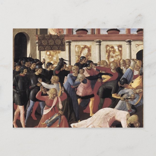 Carte Postale Fra Angelico- Massacre des Innocents (Devant)