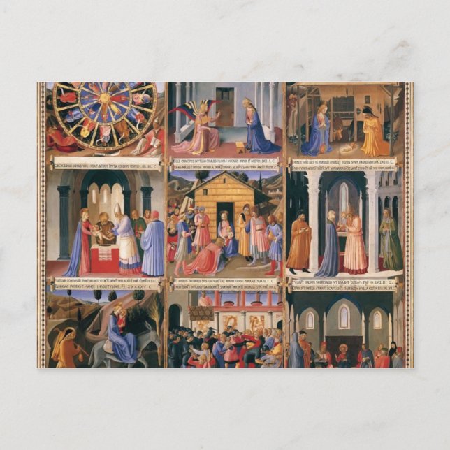 Carte Postale Fra Angelico - Scènes de la vie du Christ (Devant)