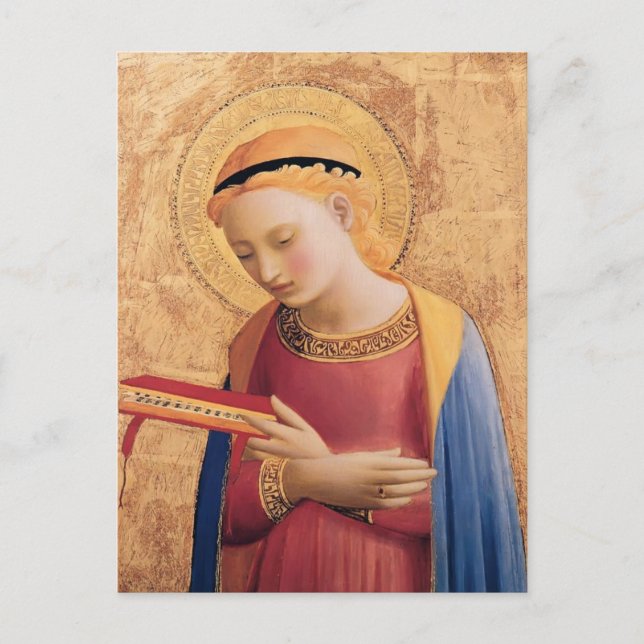 Carte Postale Fra Angelico - Vierge Marie Annunciate (Devant)