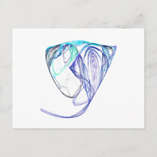 Carte Postale Fractal - Portrait éléphant