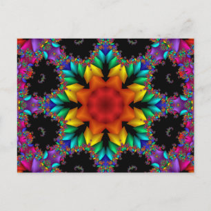 Carte Postale Fractale florale