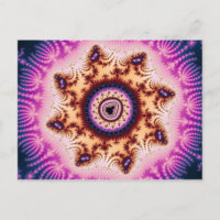 Carte postale fractale lumineuse