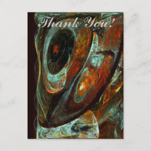 Carte Postale Fractionner l'art Abstrait