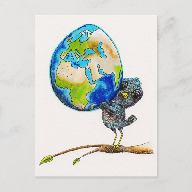 Carte Postale Fragile, Poignée Avec Soin (Devant)