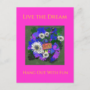 Carte Postale Frais Couleurs Vives Amusant Heureux