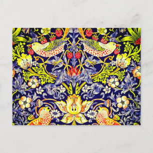 Carte Postale Fraise Thief Oiseaux William Morris
