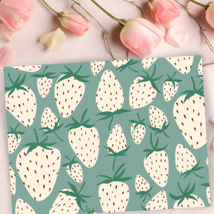 Carte Postale Fraises blanches exotiques Aimer Romance Amitié