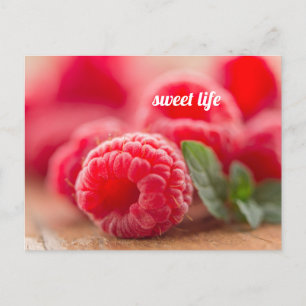 Carte Postale Framboise - vie douce