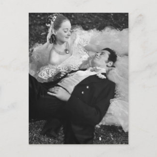 Carte postale française couple romantique