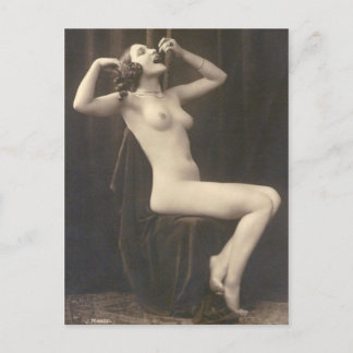 Carte postale française Nue Woman