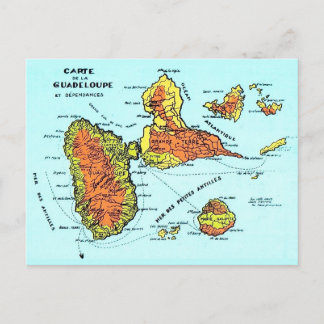 Carte postale française rétro de Guadeloupe