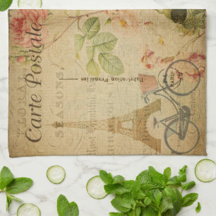 Carte postale française Serviette de cuisine