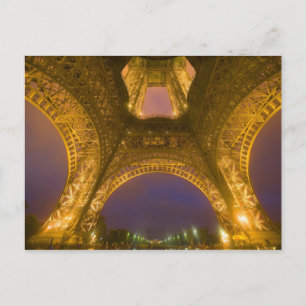 Carte Postale France, Paris. Tour Eiffel illuminée à 2