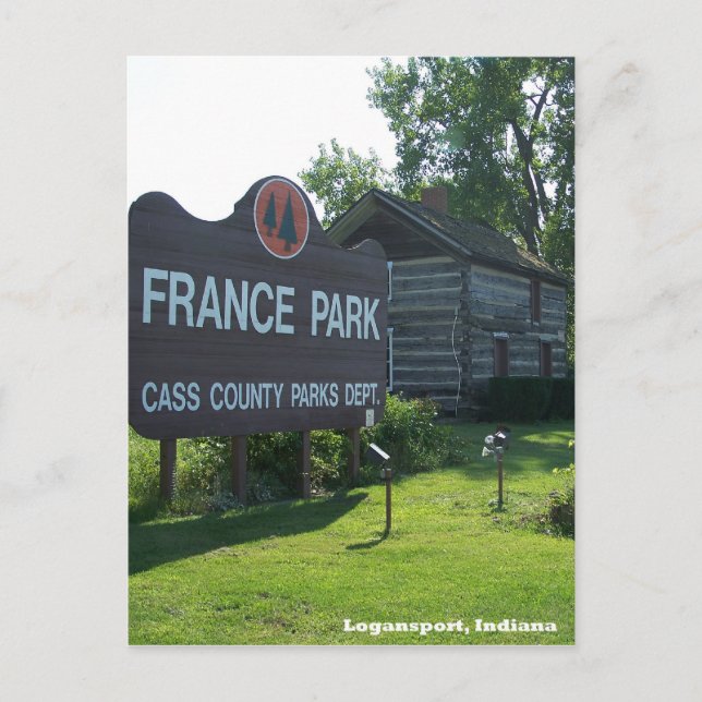 Carte postale France Park Indiana (Devant)