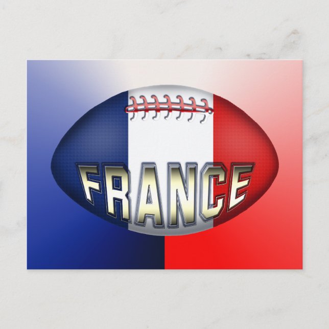 Carte Postale France Rugby Ball (Devant)