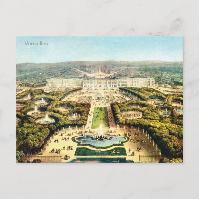 Carte Postale France vintage, Palais de Versailles (Devant)