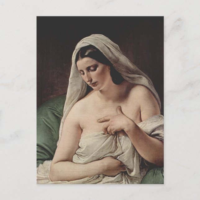 Carte Postale Francesco Hayez-Odalisque (Devant)