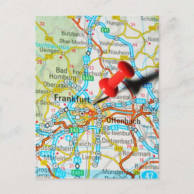 Carte Postale Francfort, Allemagne (Devant)