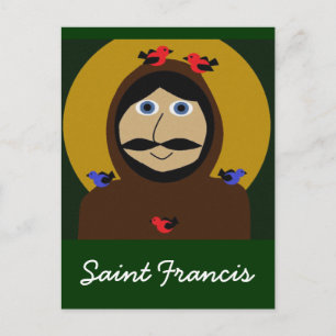 Carte Postale Francis et les oiseaux