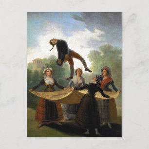 Carte Postale Francisco Goya, Kuka The Straw Manikin 1791-92 Oil