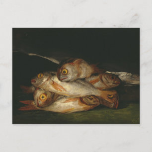 Carte Postale Francisco Goya - La vie morte avec Golden Bream