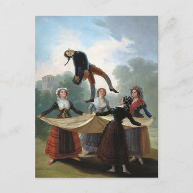 Carte Postale Francisco Goya - Le manikin de paille (Devant)